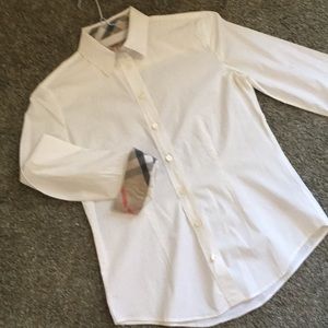 Burberry Brit Ivory Button Down Shirt